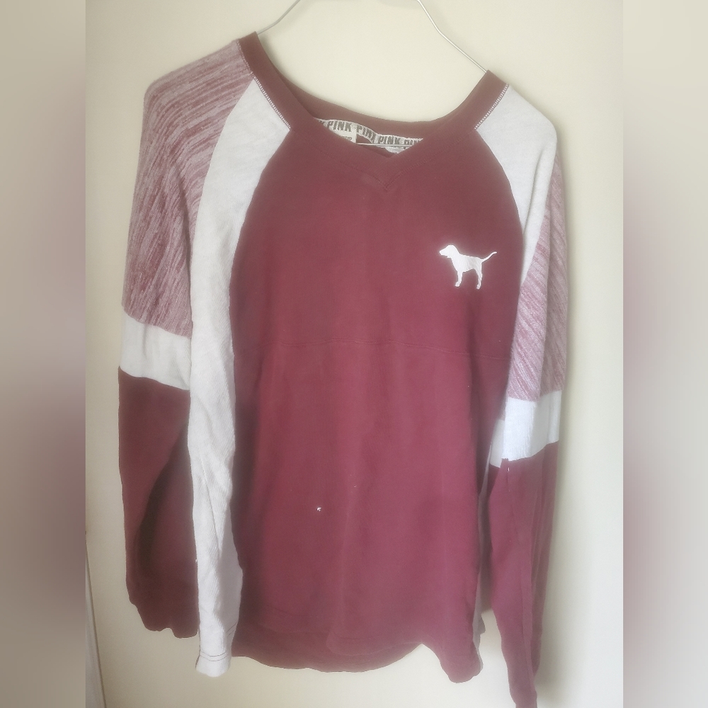 Pink varsity top